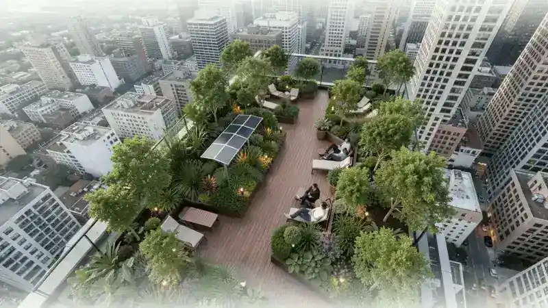 Examples of Green Open Spaces in Commercial Buildings